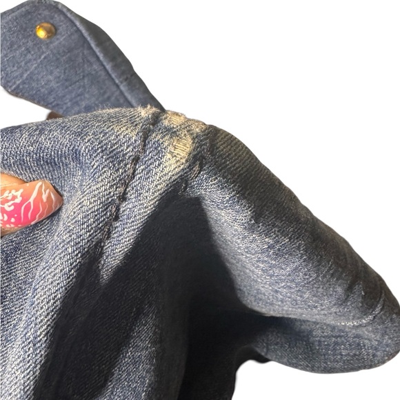 ‼️SOLD‼️Prada Denim Canapa Tote Large Preloved - Picture 11 of 16